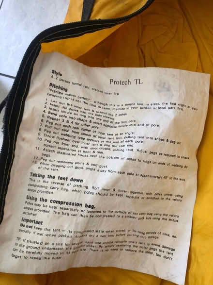 Photo of free 2 man tent and waterproof spray for tent. (Bear Flat) #2