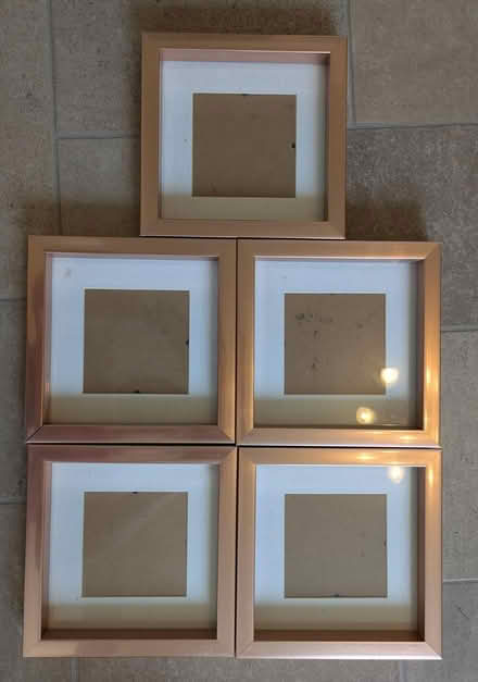 Photo of free 5 Rose Gold Square Photo Frames (East Hunsbury, Northampton) #1