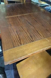 Photo of free Mission style table w/4 chairs (Leonardo/Middletown) #3