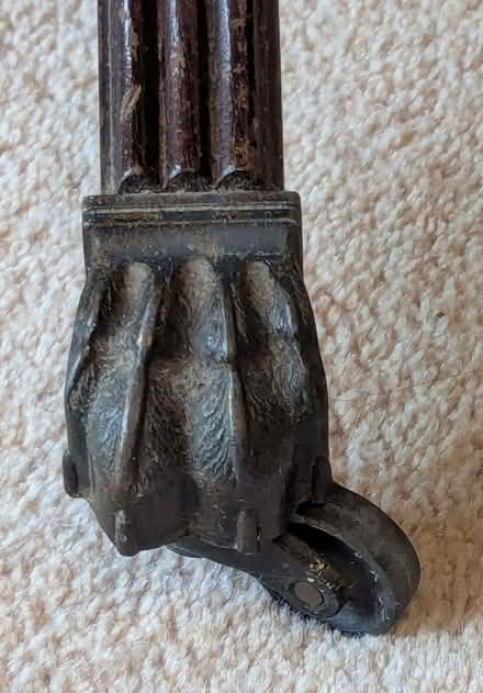 Photo of free Octagonal wood/leather table (Dean Court OX2) #2