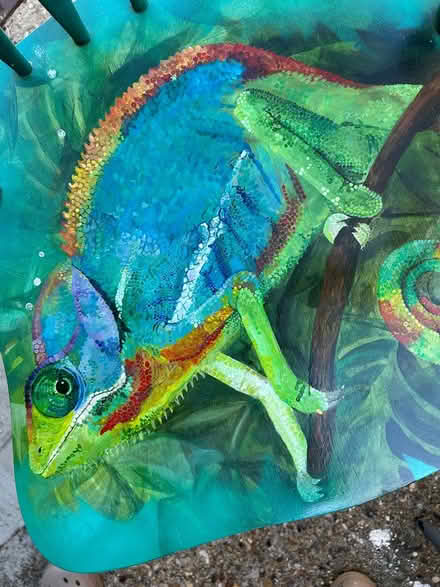 Photo of free Chair wooden painted (Aldershot GU12) #2