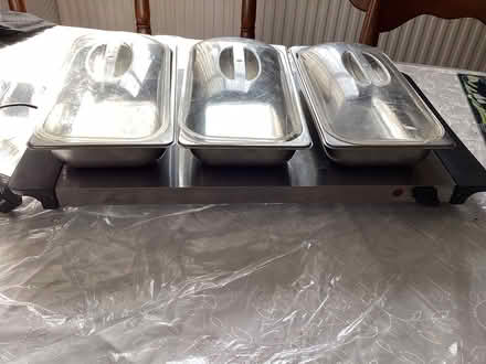 Photo of free Electric hot plate + containers (Salford 7) #1
