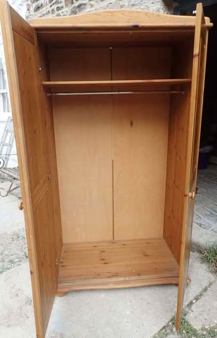 Photo of free Pine double wardrobe (Newbiggin on Lune CA17) #4