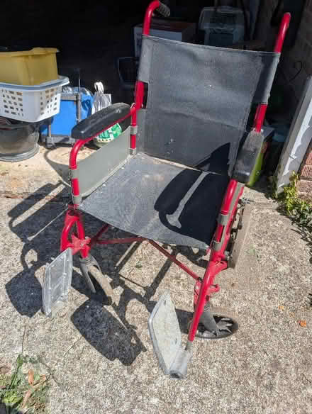 Photo of free Wheelchair, small wheels (Chichester PO19) #3