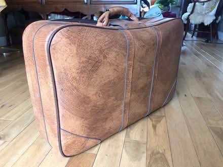 Photo of free Vintage faux leather suitcase (Walkley, S6) #2