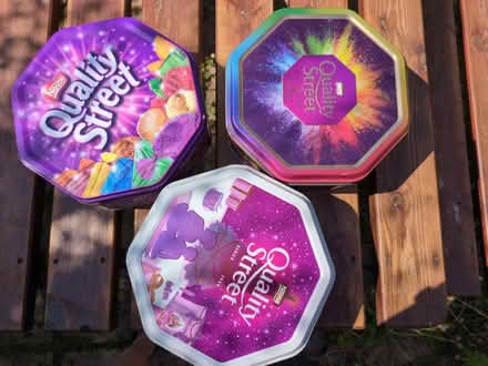 Photo of free Quality Street tins x 3 (Girton CB3) #1