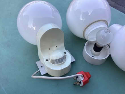 Photo of free 3 lamps with globe covers, 1 with PIR sensor (Horspath OX33) #2