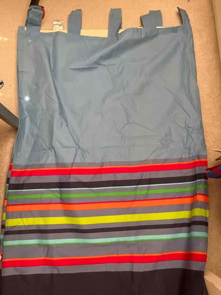 Photo of free Blue stripe single curtain (BA2) #1