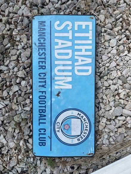 Photo of free Metal Etihad sign (Hathershaw OL8) #1