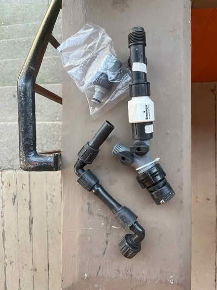 Photo of free Assorted hose connectors (75 Jerome St W.Medford) #1