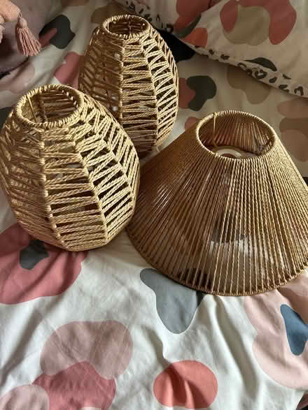 Photo of free Wicker lampshades (Nantwich CW5 8AW) #1