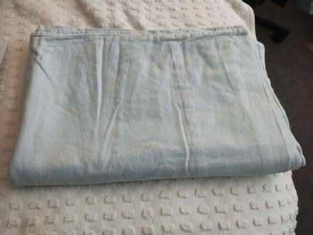 Photo of free 2 pale blue brushed cotton pillowcases (Baldock SG7) #1