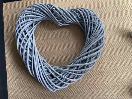 Photo of free Grey wicker heart (Ballards CR2) #1