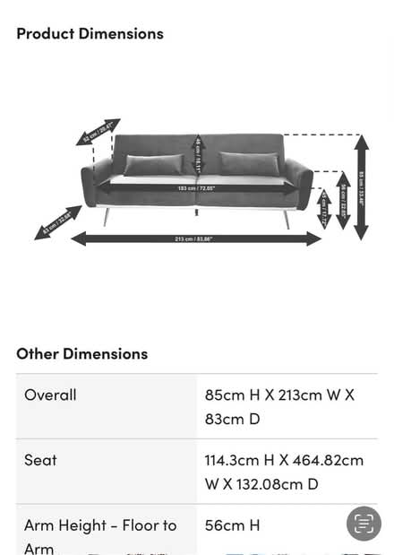 Photo of free Dark green velour sofa bed (Warlingham CR6) #1