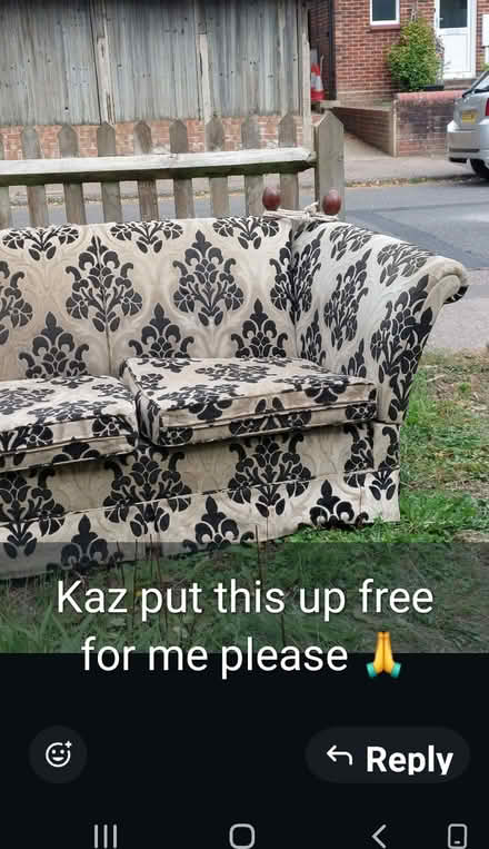 Photo of free Sofa (West sussex) #1