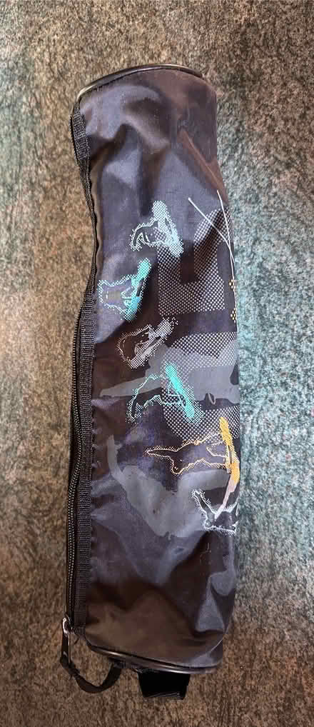 Photo of free Long pencil case snowboarder motif and coloured pencils (Knaresborough HG5) #1