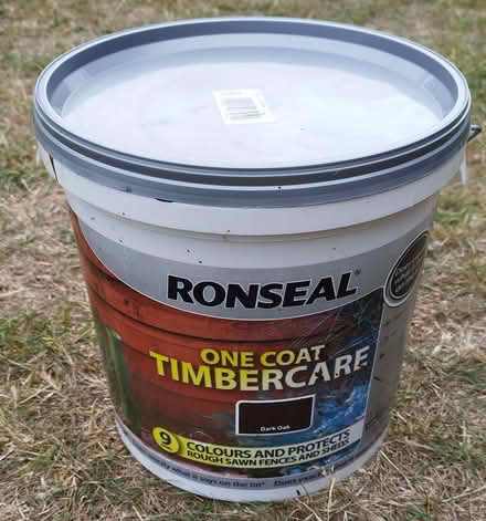 Photo of free Ronseal one coat timbercare dark oak (Hurst Golf Course RG41) #1