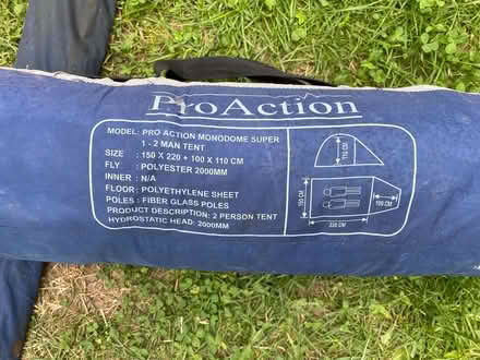 Photo of free 1-2 Man tent ⛺ (Jennett's Park RG12) #3