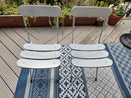 Photo of free Pair of folding metal chairs (Middle of Morpeth NE61) #2