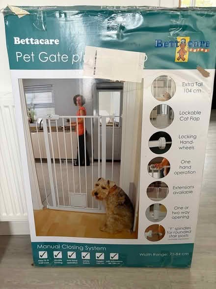 Photo of free Tall Pet Gate with Cat Flap (Waterlooville PO7) #1