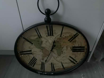 Photo of free Wall clock (world map) (Royston, SG8 9) #1