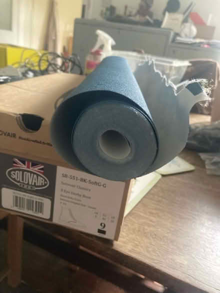 Photo of free Roll of textured teal wallpaper (RG1) #3