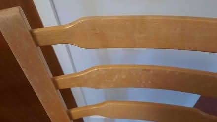 Photo of free 2 lightweight wooden table chairs (Close to Wrexham Centre) #2