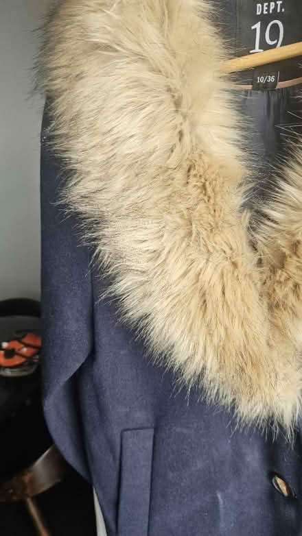 Photo of free Blue winter coat UK 14 (Purleyway croydon) #2