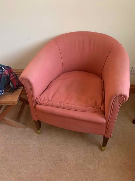 Photo of free Upholstered Bucket chair (Petersfield GU32) #1