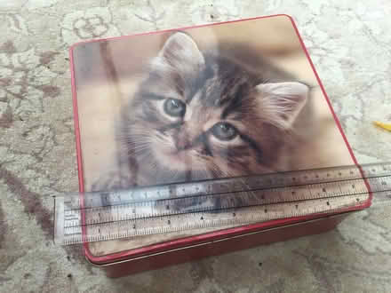 Photo of free 9” metal biscuit tin (Walderslade Bottom ME5) #1