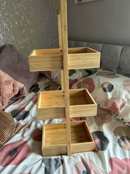 Photo of free 3 tier wooden bathroom storage (Nantwich CW5 8AW) #1