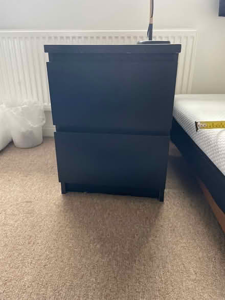 Photo of free Black bedside drawers ikea (Chellaston derby) #1