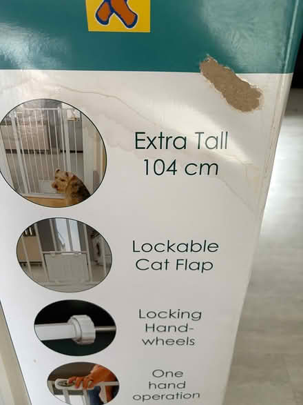 Photo of free Tall Pet Gate with Cat Flap (Waterlooville PO7) #2