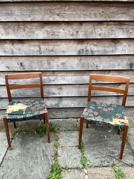 Photo of free Two mid-century dining chairs (Hay-on-Wye) #1