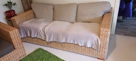 Photo of free Wicker 3 Seat and matching chair (Carrigaline.) #2