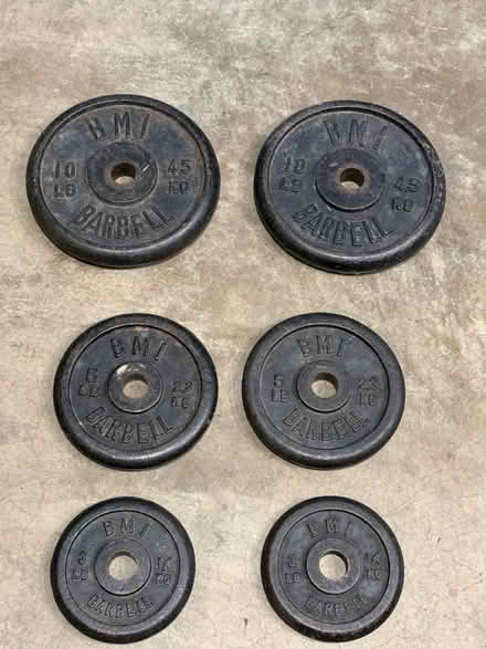 Photo of free Steel Barbell Weights - 36lbs (New Market, Md Lake Linganore) #1