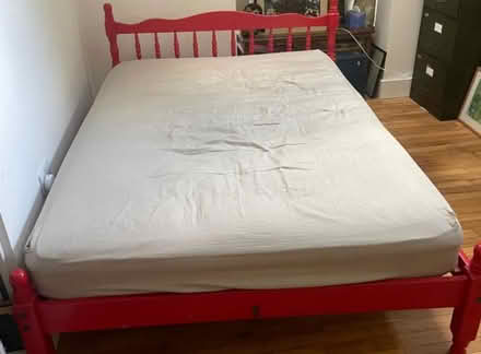 Photo of free Wooden Double bed 6ft x 4.5ft (CB1) #1