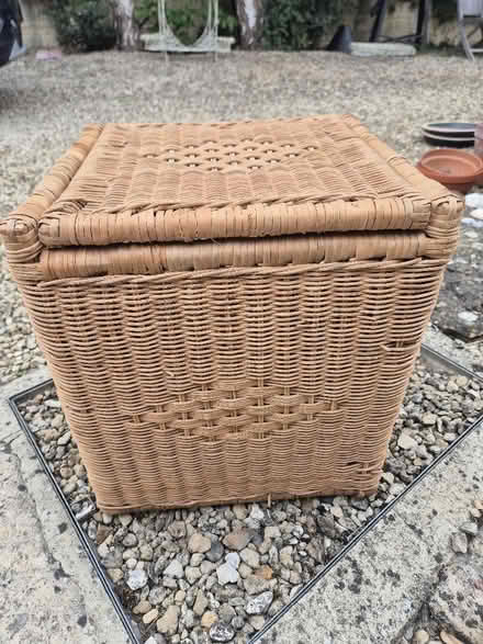 Photo of free Wicker storage basket (Burwell OX28) #1