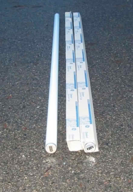 Photo of free 2 x 6ft (180cm) fluorescent tubes (Uckington, Cheltenham) #1