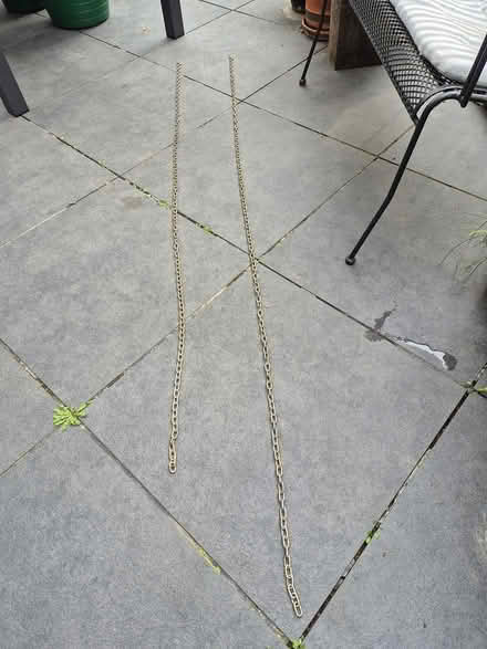 Photo of free 2 Lengths of brass chain (Headington OX3) #1