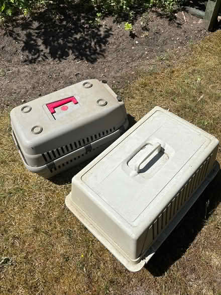 Photo of free Chicken feeders and pet carriers (Frensham) #1