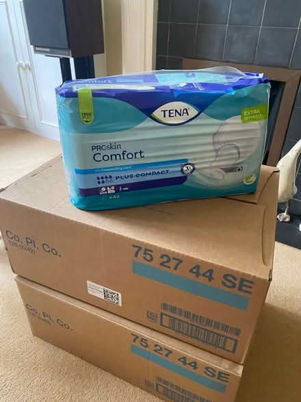 Photo of free Tena pads unopened (Alderley Edge SK9) #2