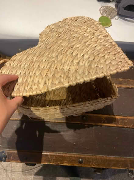 Photo of free Heart wicker basket (Chorlton M21) #1