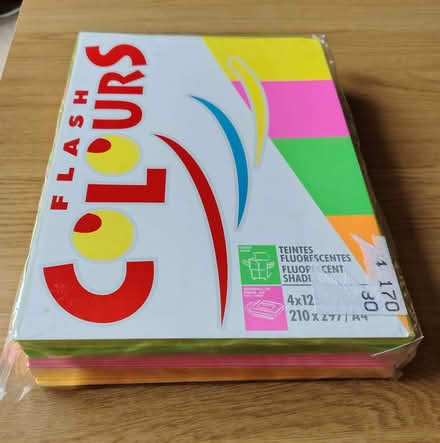 Photo of free A4 coloured paper (Lower Penwortham PR1) #1