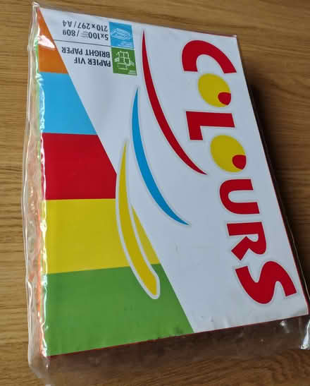 Photo of free Pack of A4 coloured paper (Lower Penwortham PR1) #1