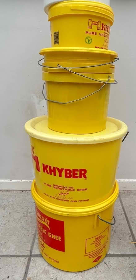 Photo of free Plastic storage tubs (Ladybridge) #1