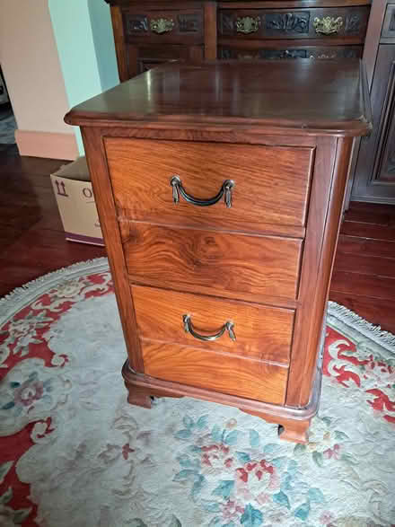 Photo of free Elegant wooden filing cabinet (Middleton in Teesdale DL12) #1