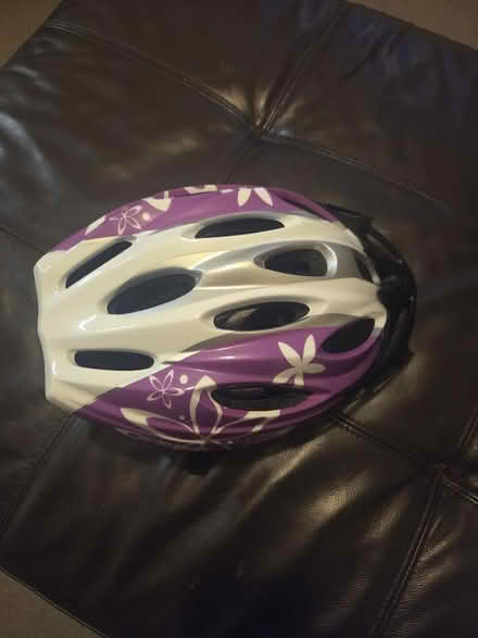 Photo of free Purple and white girls' lightweight helmet (Round Green LU2) #1