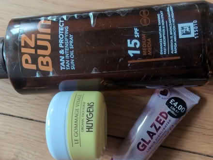 Photo of free Tan&protect, highlighter, face srub (Grange EH9) #1