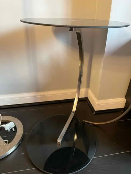 Photo of free Small black glass side table (Gartcosh G69) #1